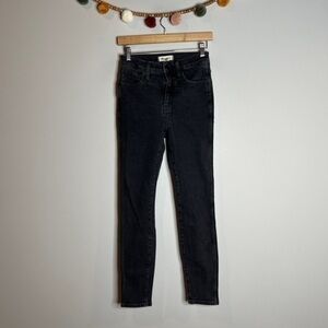 Madewell 10” High Rise Skinny jeans black